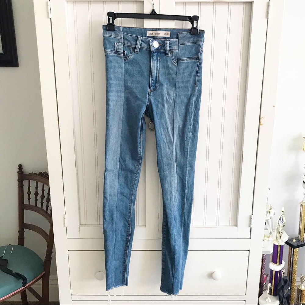 ASOS split seam jeans